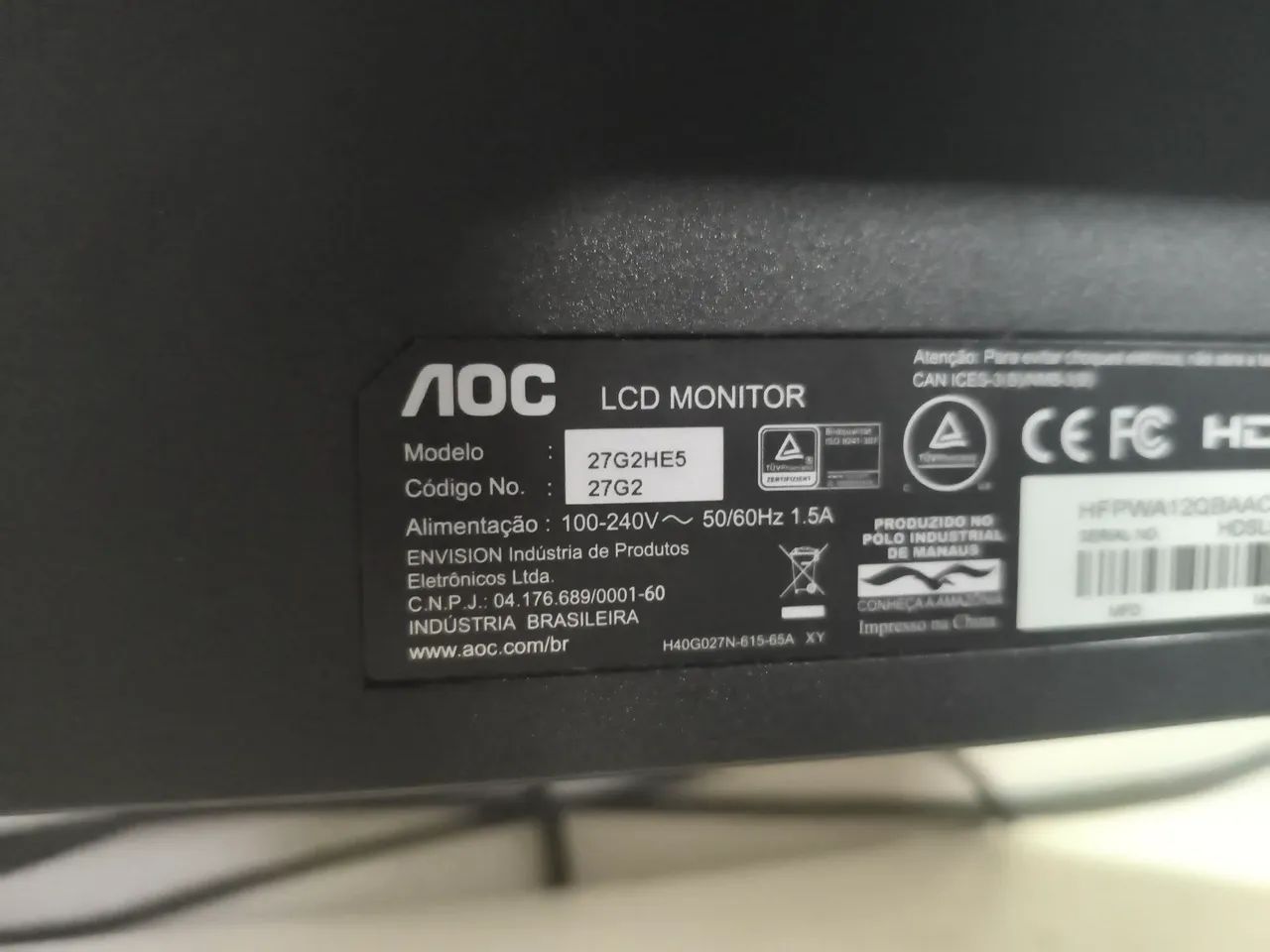 Monitor gamer AOC 27 Sniper 75hz - Foto 2