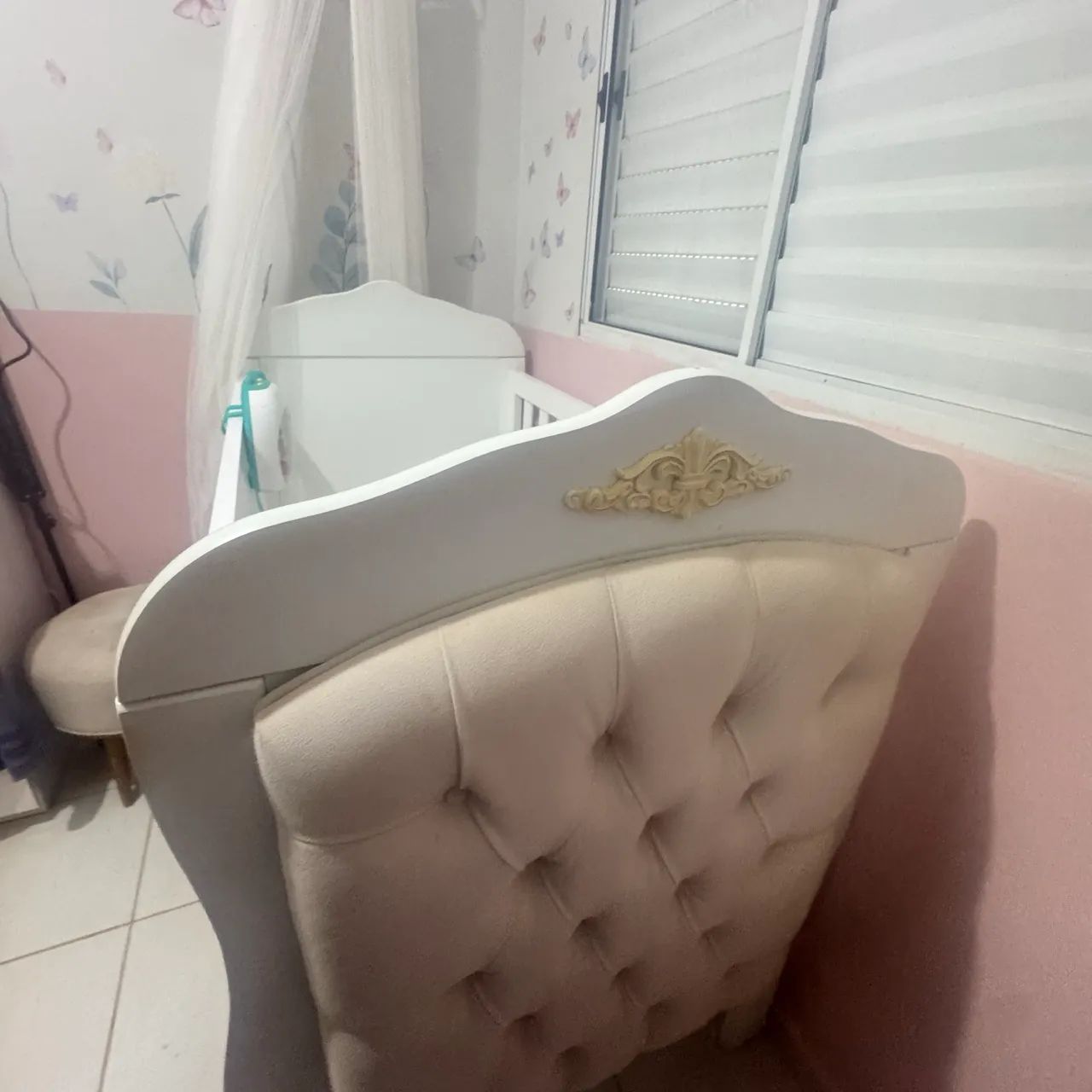 Berço estofado 