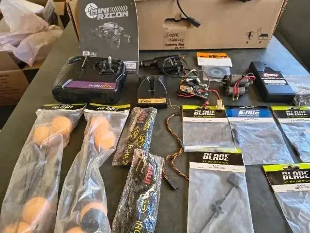 lote peças Aero e helimodelismo
