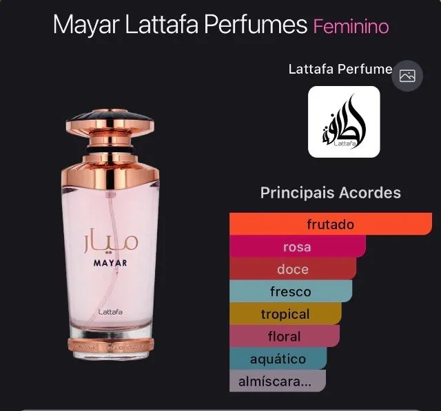 Perfume árabe Feminino Mayar Lattafa  - Foto 5