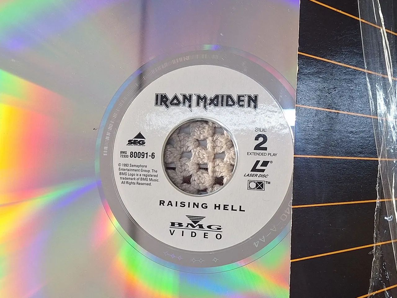 LaserDisc Iron Maiden Raisine Hell Original Colecionável - Foto 3