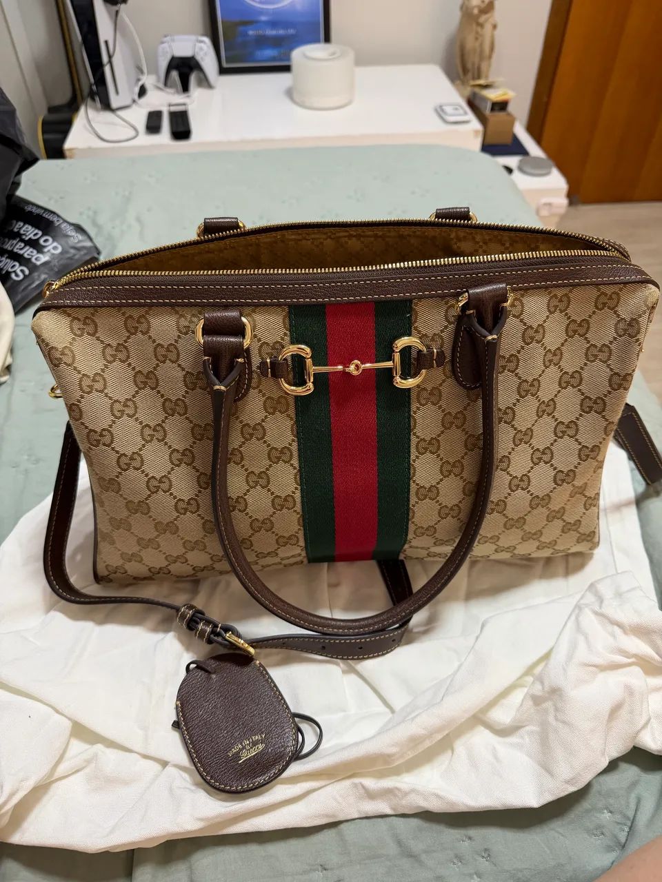 Bolsa Gucci Borsetto Large Boston Bag