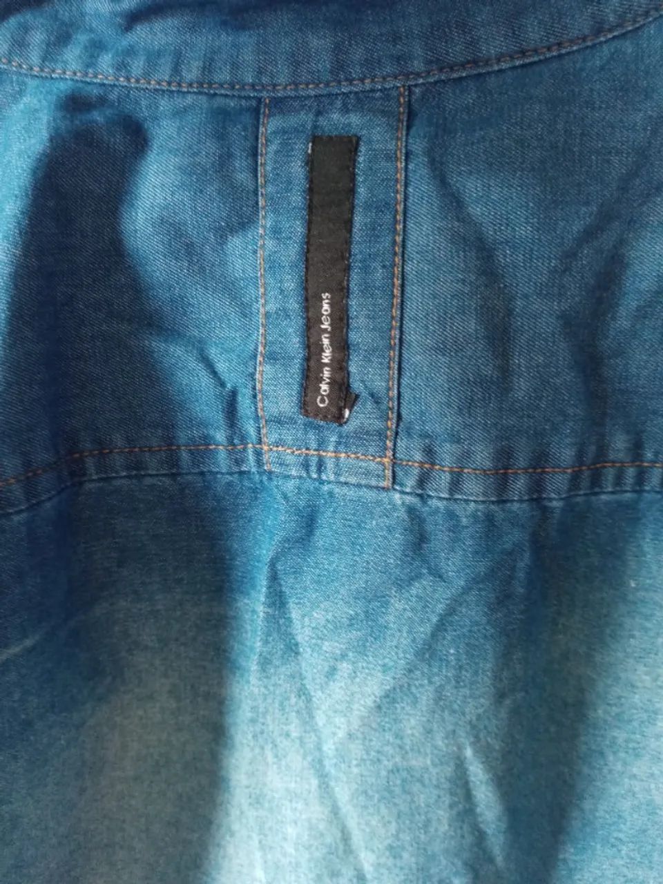 CAMISA SOCIAL JEANS CALVIN KLEIN ORIGINAL - Foto 2