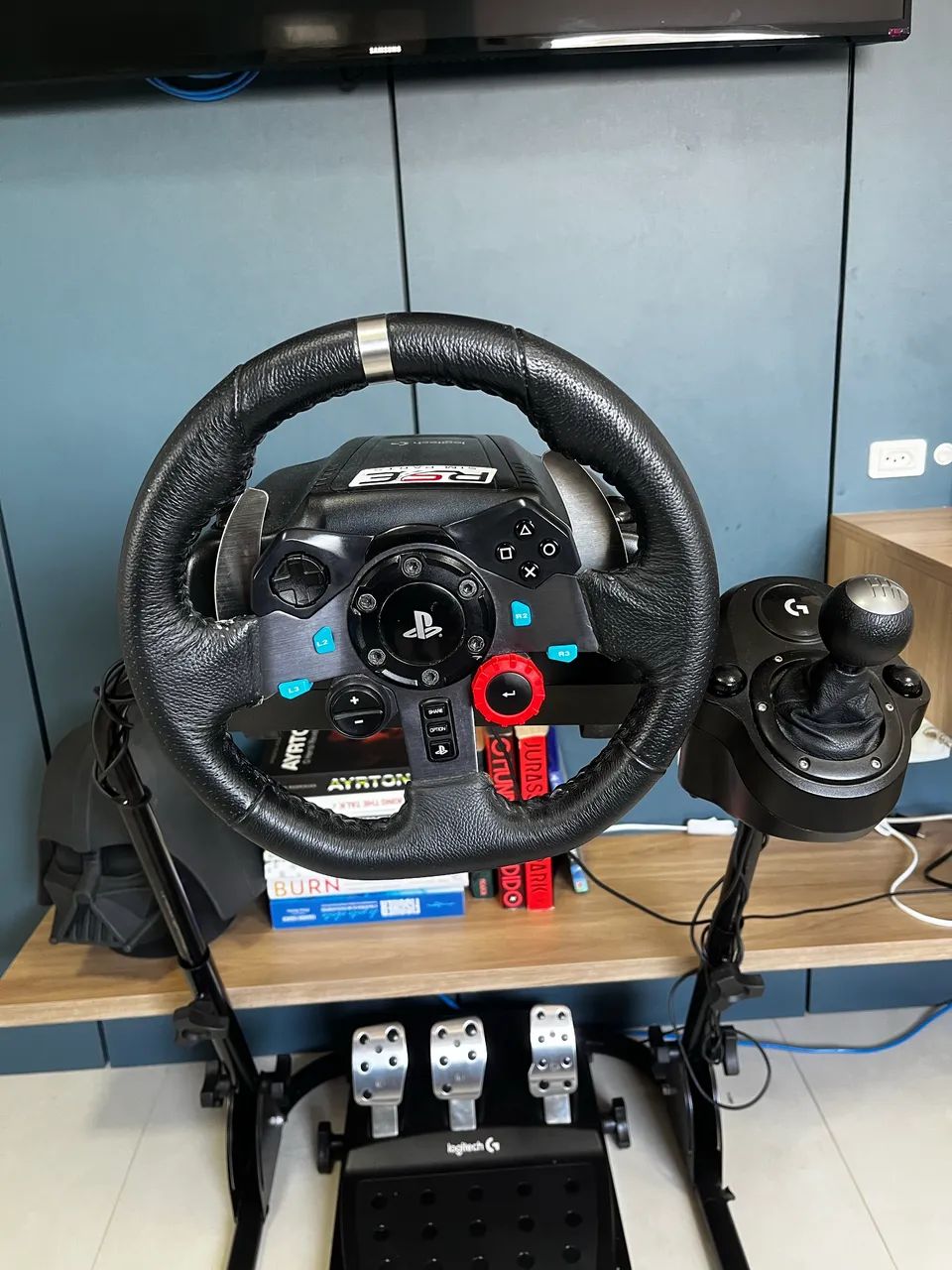 Cockpit Logitech G29 Modificado + Câmbio Logitech 