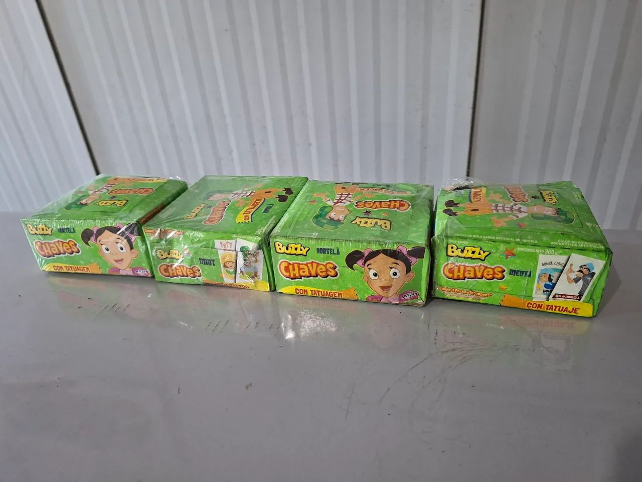 Chiclete Buzzy Chaves sabor Hortelã/Menta 