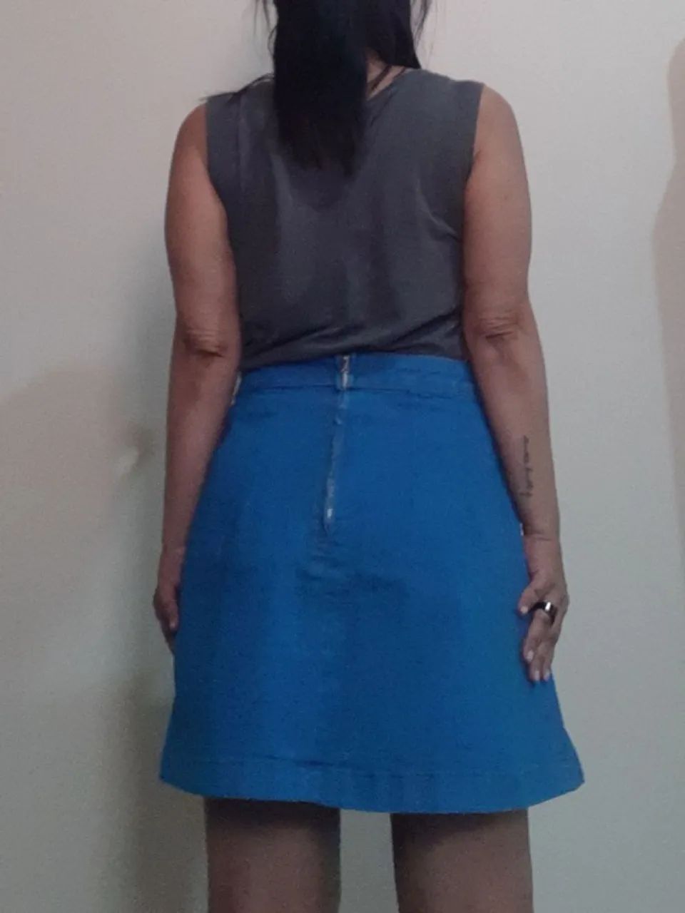 saia jeans com elastano Marisa tam. 38 - Foto 2