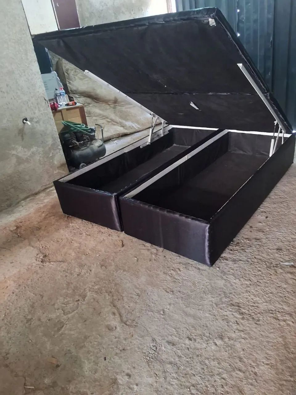 Cama baú queem com colchão encapado  - Foto 4