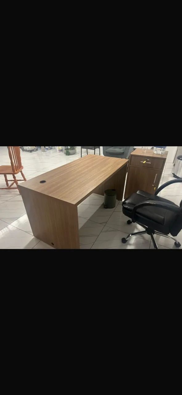Mesa de escritório madeira maciça  - Foto 3