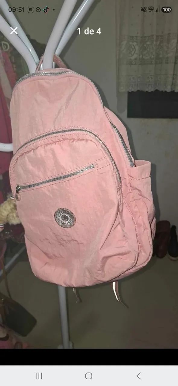 Mochila Kipiling rosa - Foto 4