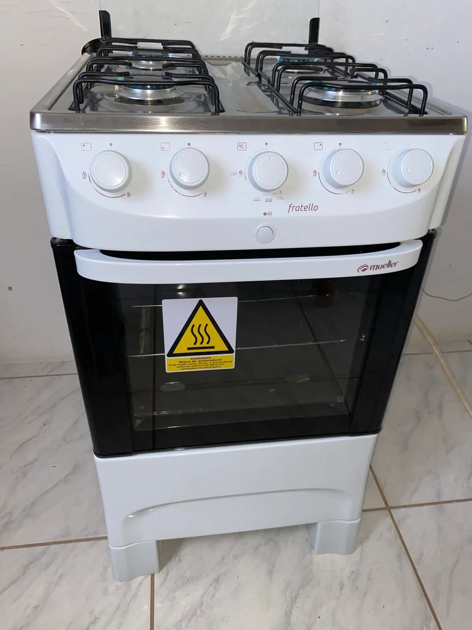 Fogão 4 Bocas Automático Usado - Entrego ! - Foto 3