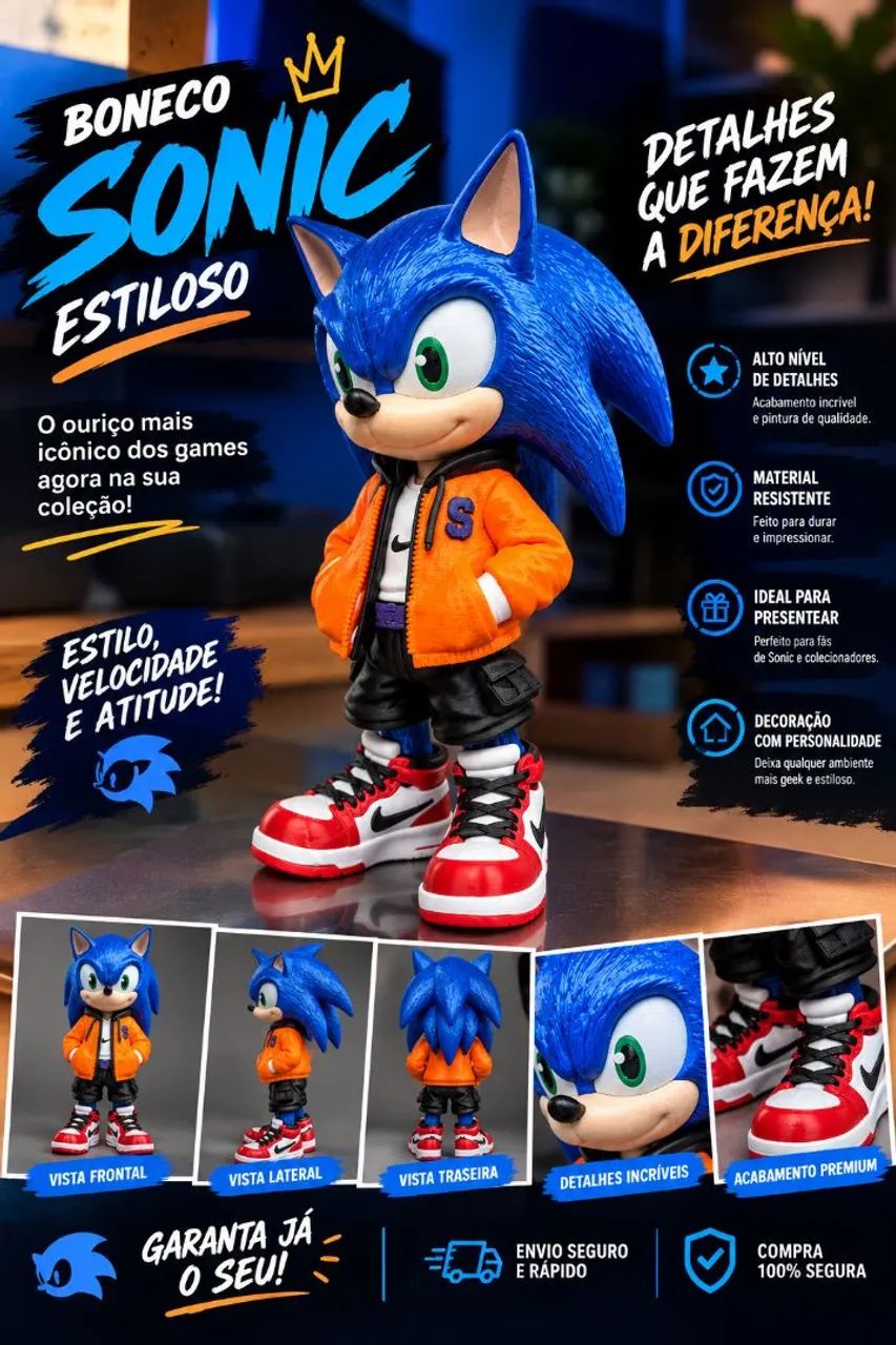 Sonic estiloso - Foto 2