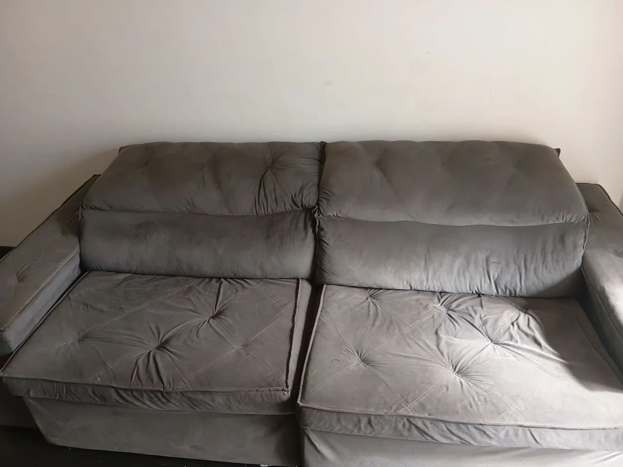 Sofá grande retrátil reclinavel 