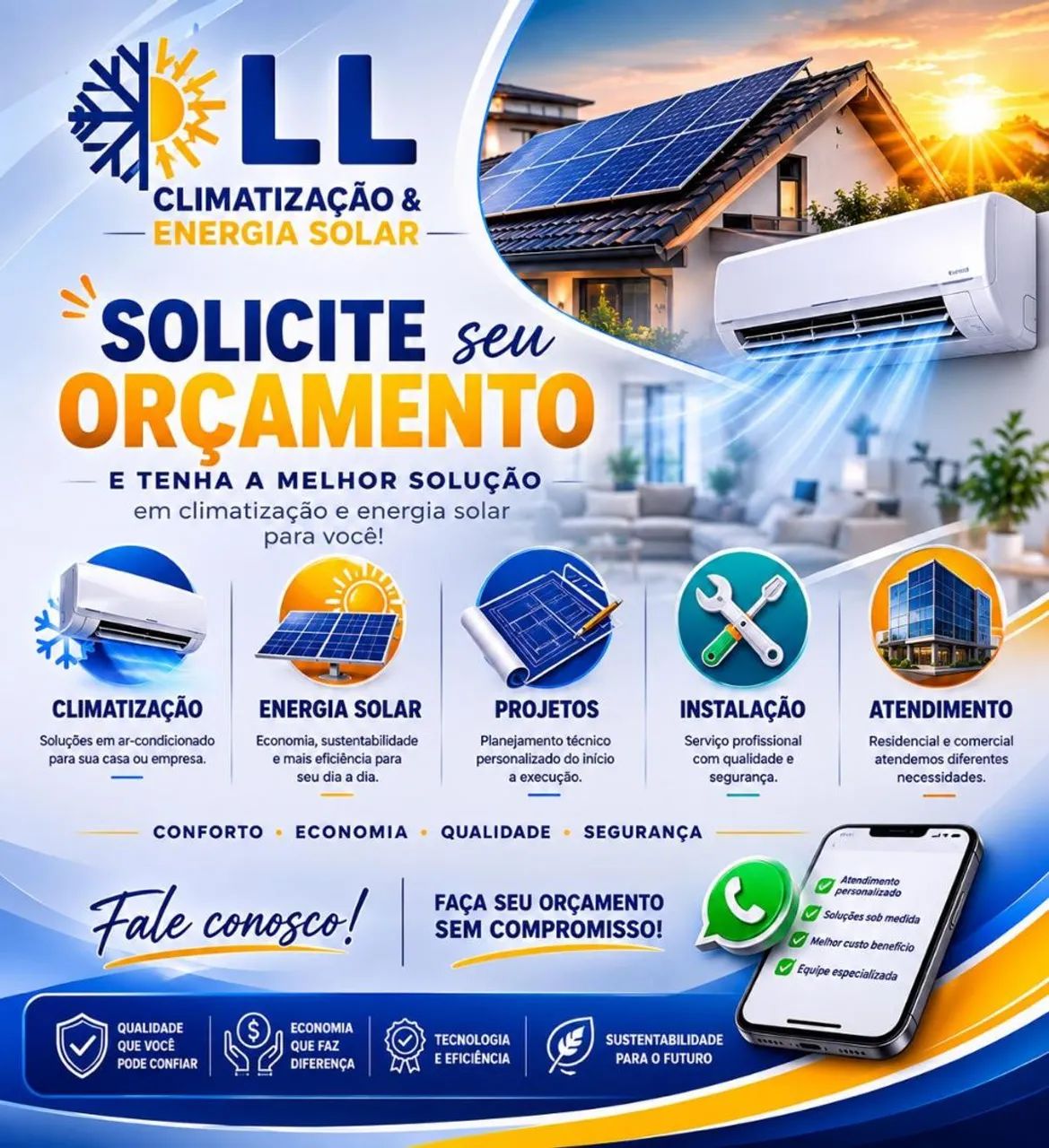 ? Instalação e Manutenção de Ar-Condicionado | ? Energia Solar