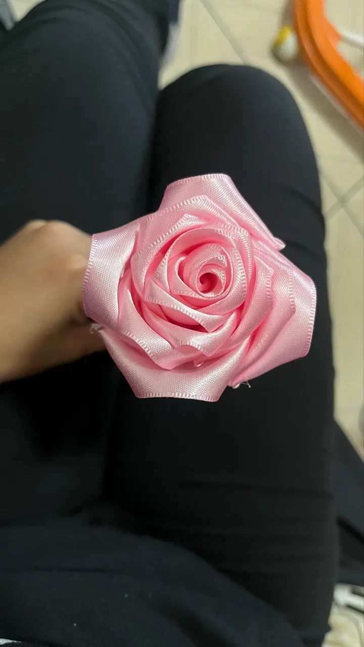 Rosa de cetim avulsos - Foto 3