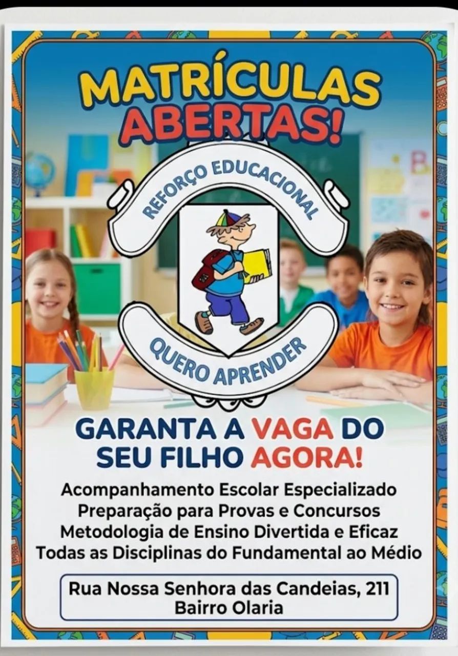 Reforço Educacional Quero aprender 