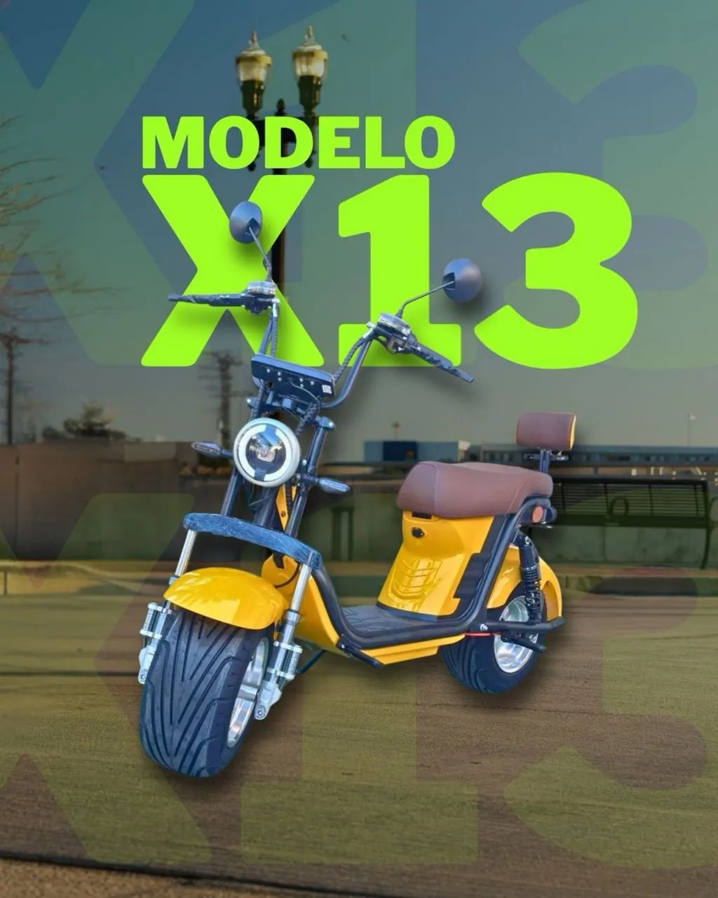 Scooter elétrica x13 zero km, somos lojistas - moto elétrica - Ar