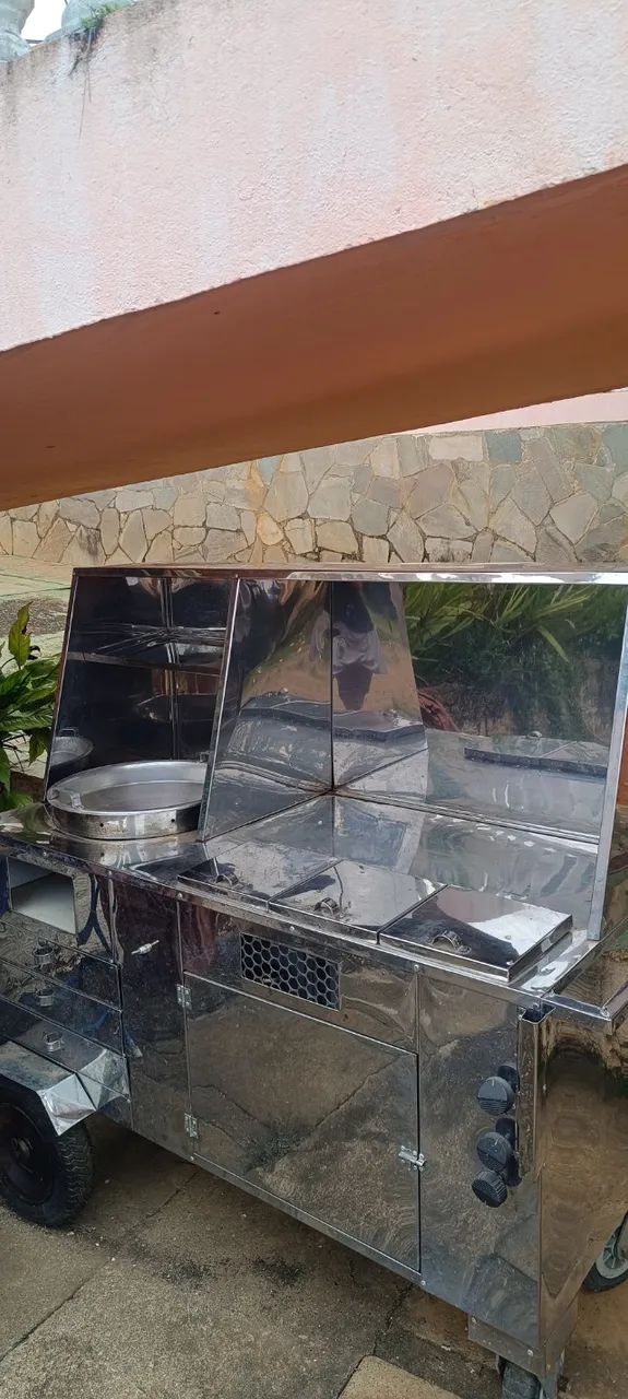 Carrinho de Lanche Completo em Inox - Profissional - Foto 5