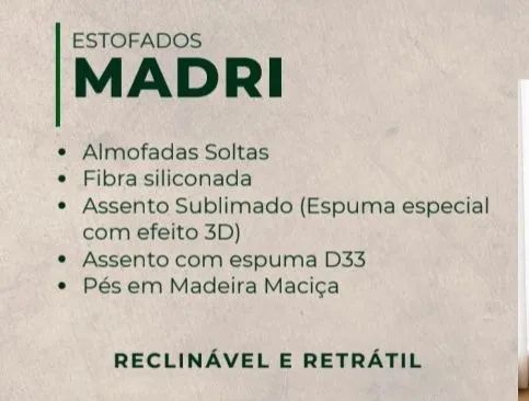 Sofá Retratil e Reclinavel Madrid - Foto 2