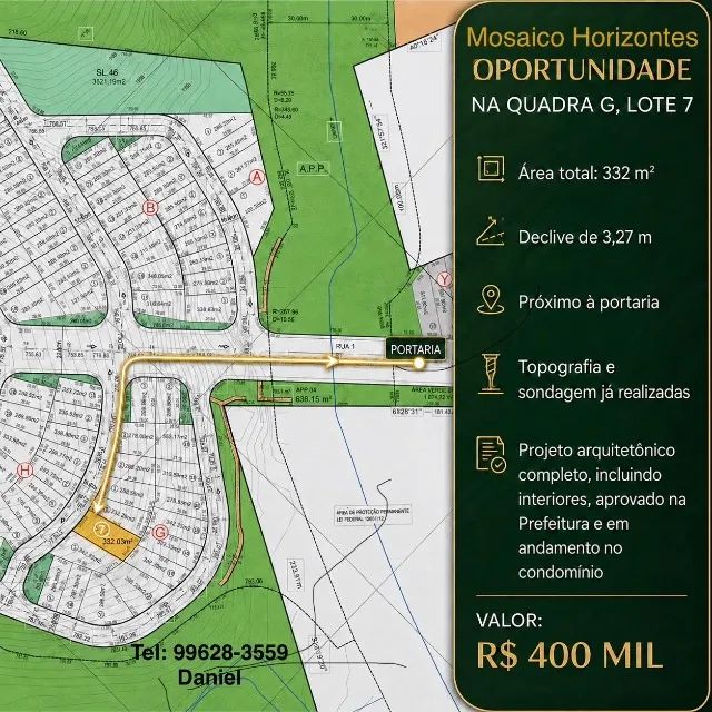 TERRENO MOSAICO HORIZONTES 332m²
