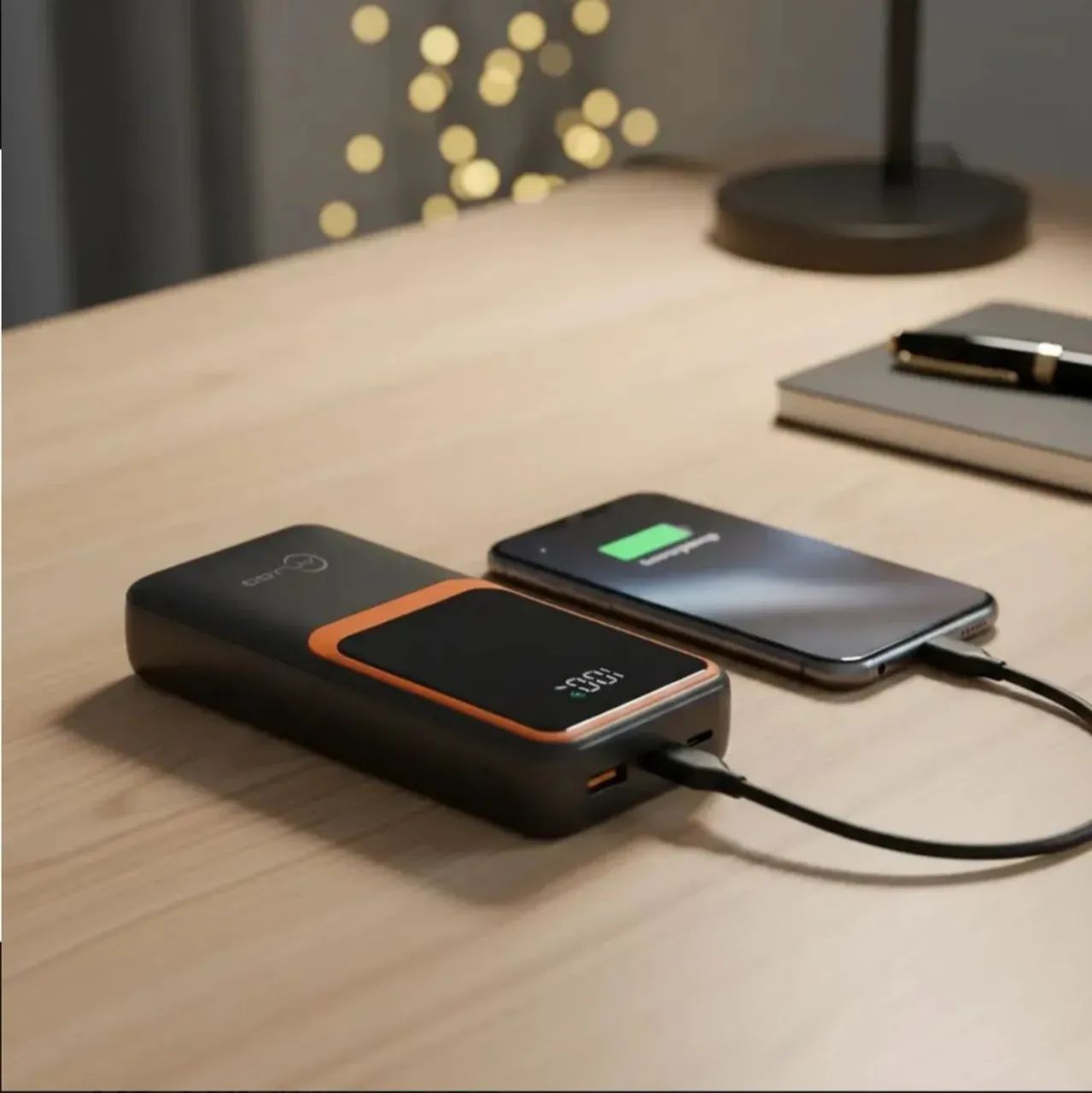 Carredor portátil de 20000mah 33w C/ Display Digital Portátil P/ Iphone E Android - Foto 4