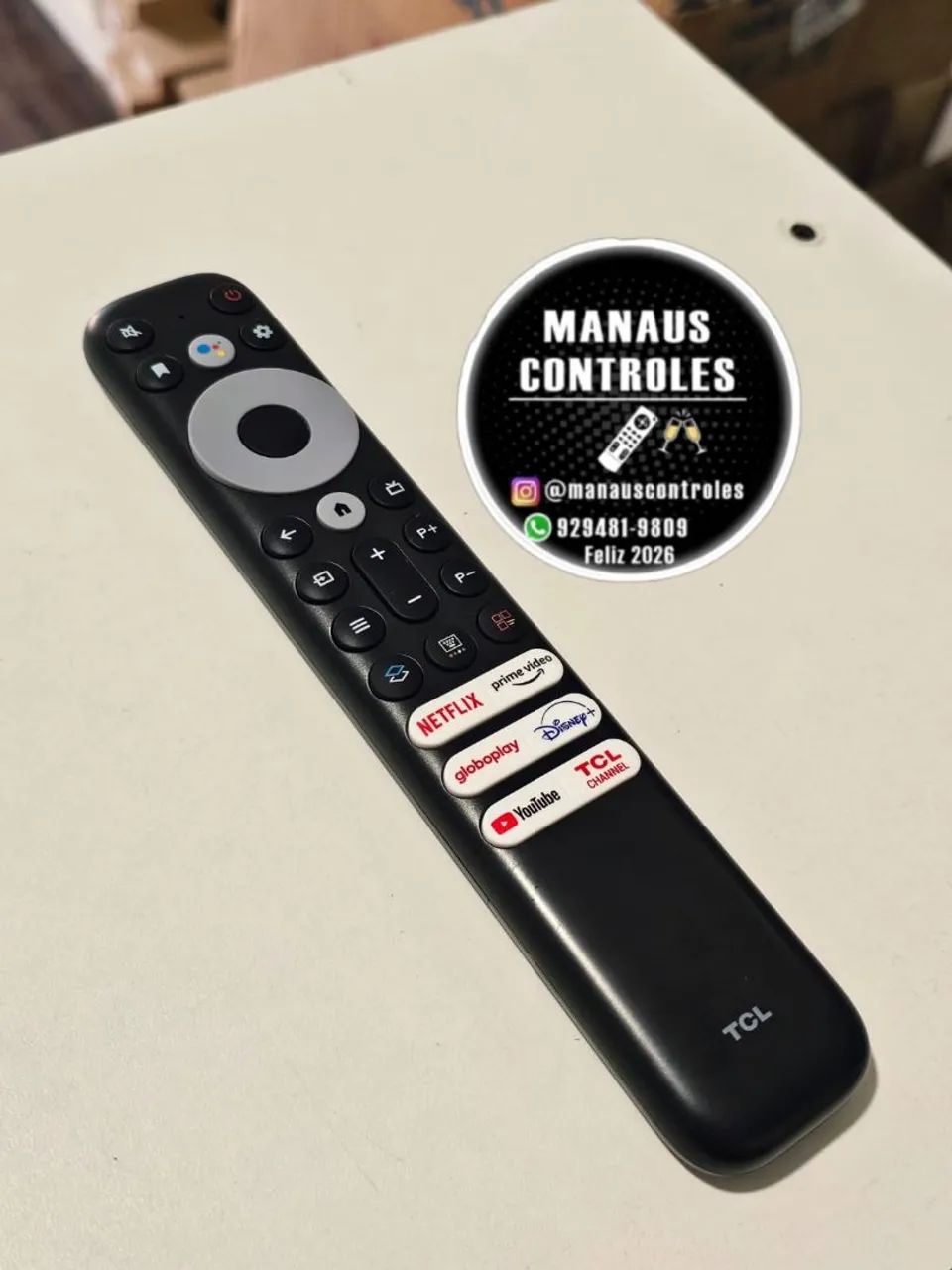  Controle TCL andoid com comando de voz original