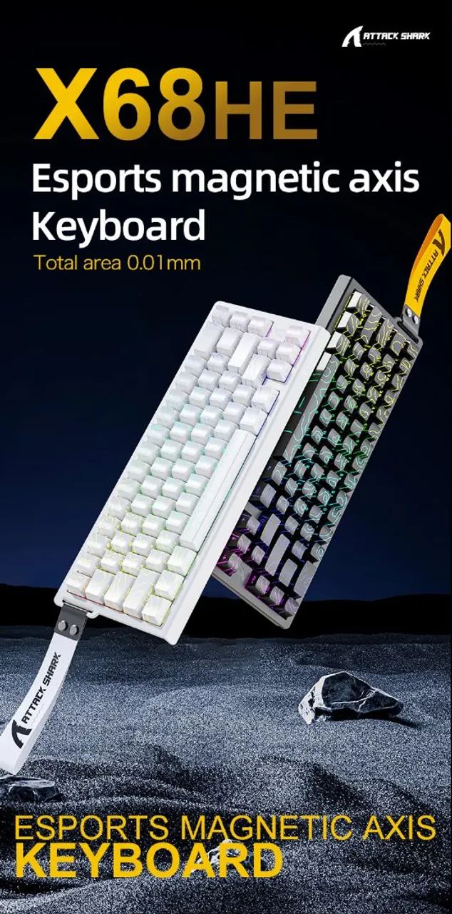 Teclado Magnético - Attack Shark x68he - Foto 2