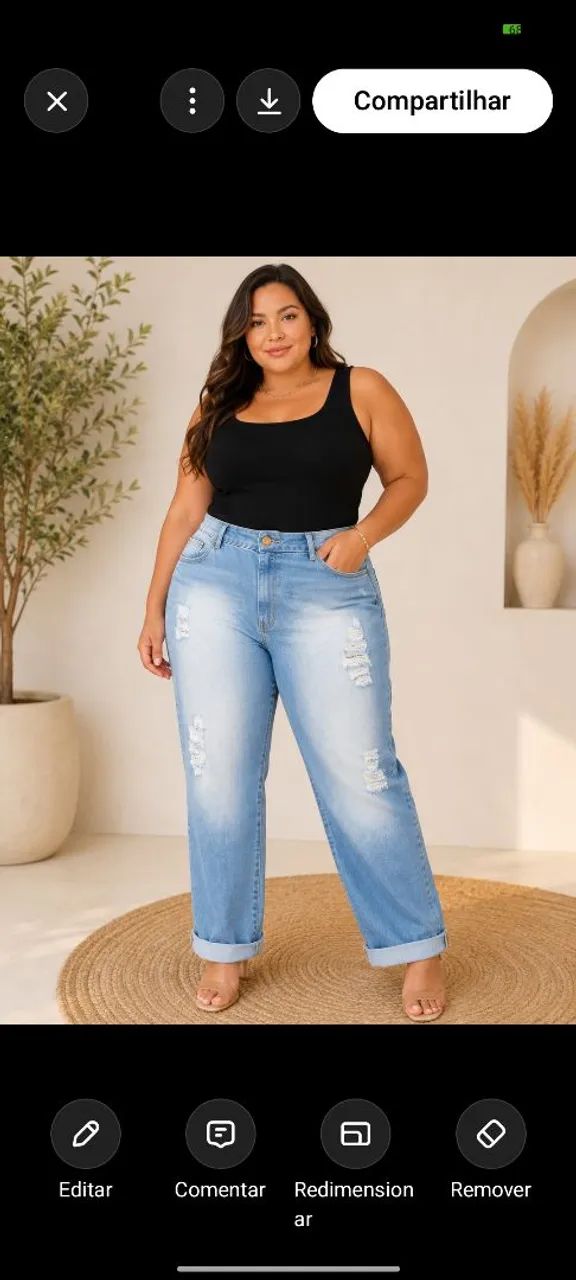 Desapego de causas plus size! Algumas usadas 2 vezes e outras nunca usadas !  - Foto 4