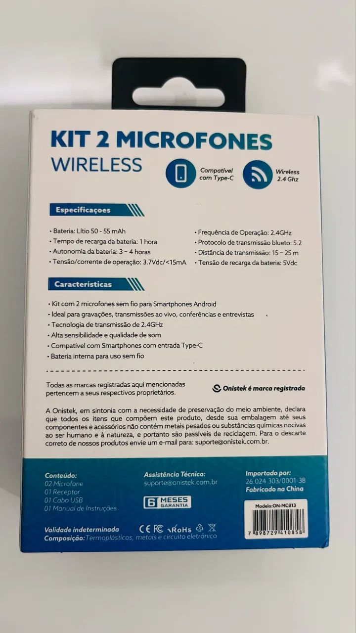 Kit 2 Microfones Onistek - Foto 2