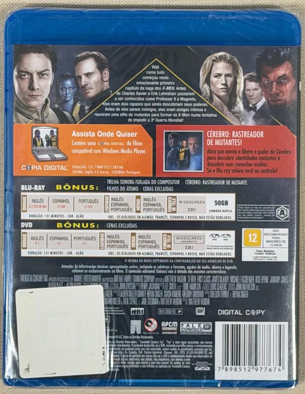 Blu-ray X-Men Primeira Classe (original e lacrado) - CDs, DVDs etc