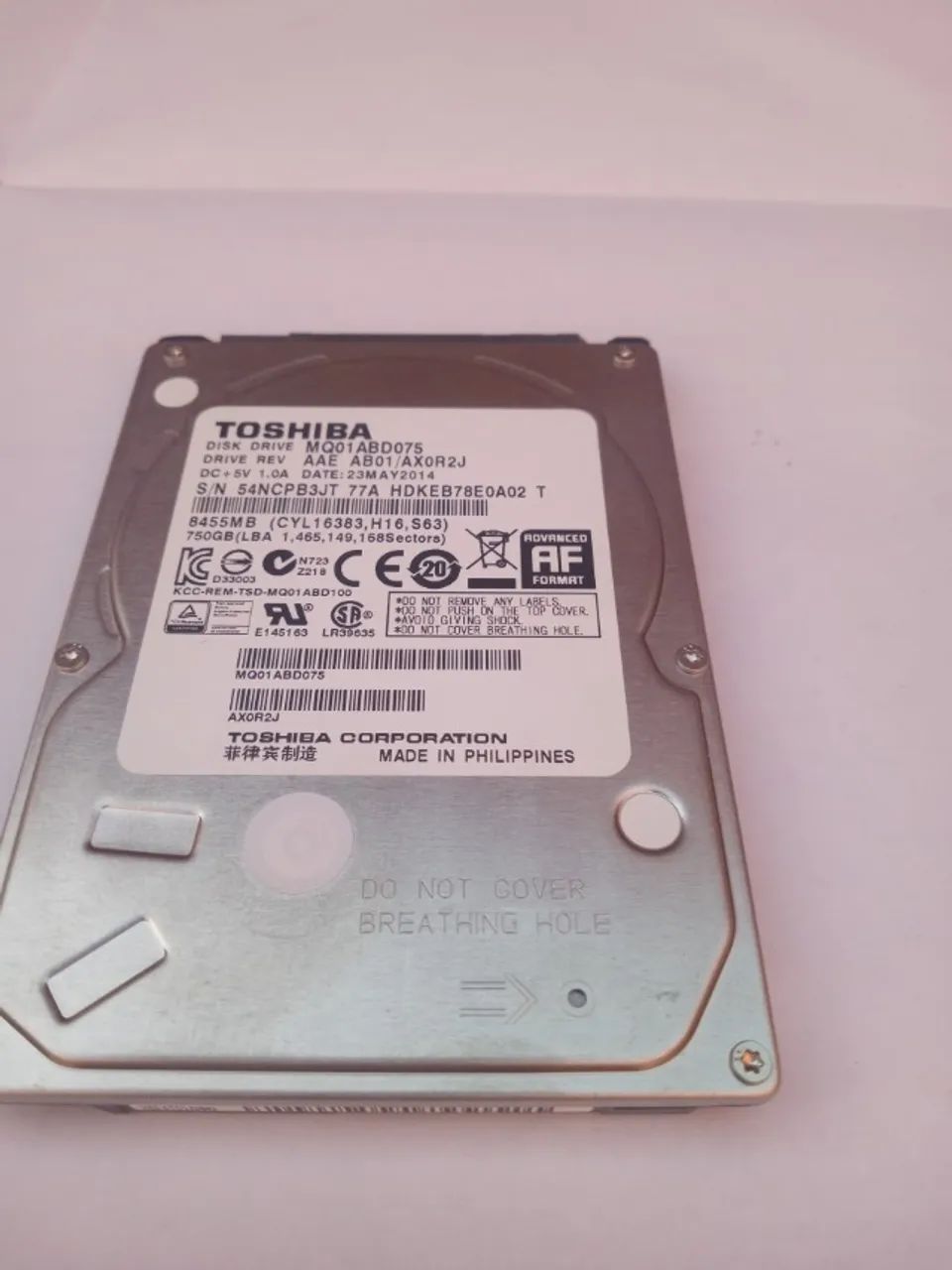 HD de Notebook Sata- 750 Gigas