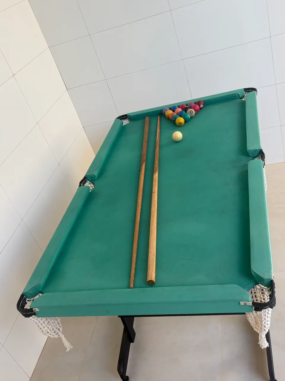 Mesa de sinuca (com bolas e taco)  - Foto 3