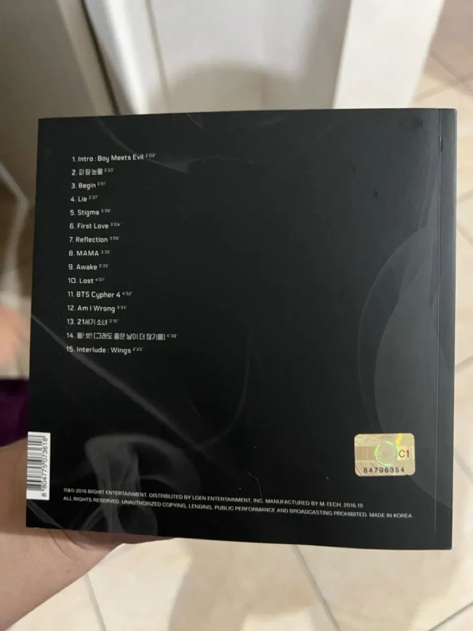 Álbum WINGS do BTS (versão W) original com photocard - CDs, DVDs