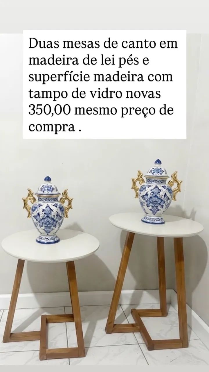 Vendo duas mesas de canto  novas  - Foto 2