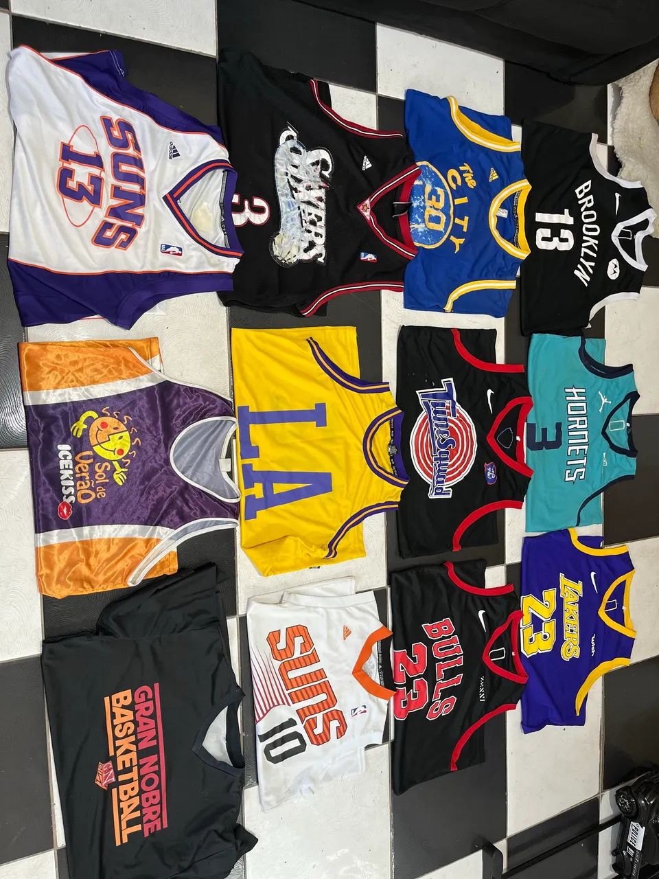Lote de 12 camisas de Basquete  - Foto 5