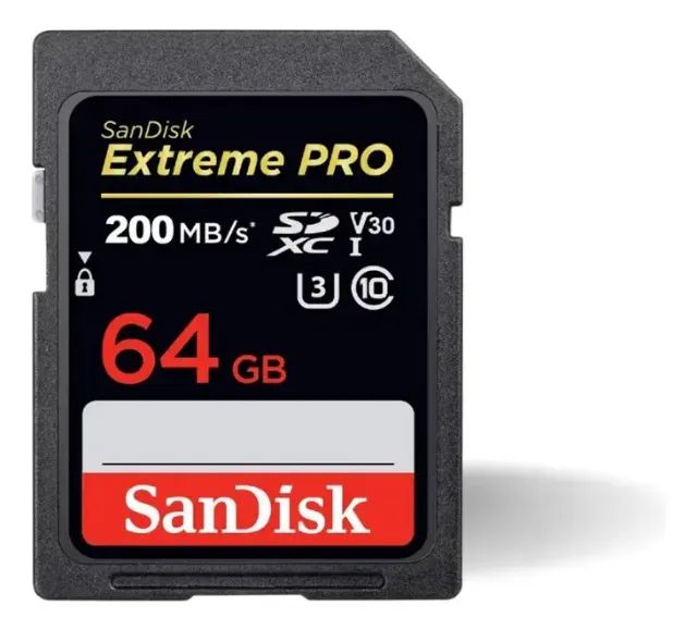 Cartão de Memoria Sandisk Extreme PRO 64GB 170MBs