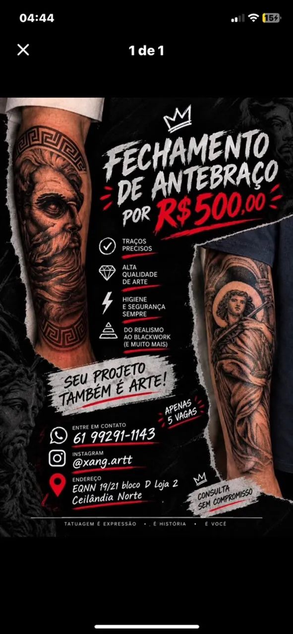 PROMOÇÃO TATUAGEM