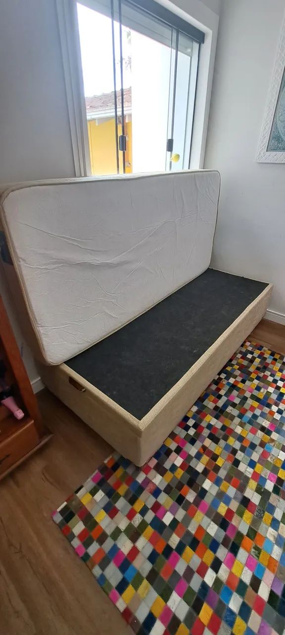 Cama Box Baú com Colchão Solteiro Flex - Foto 5