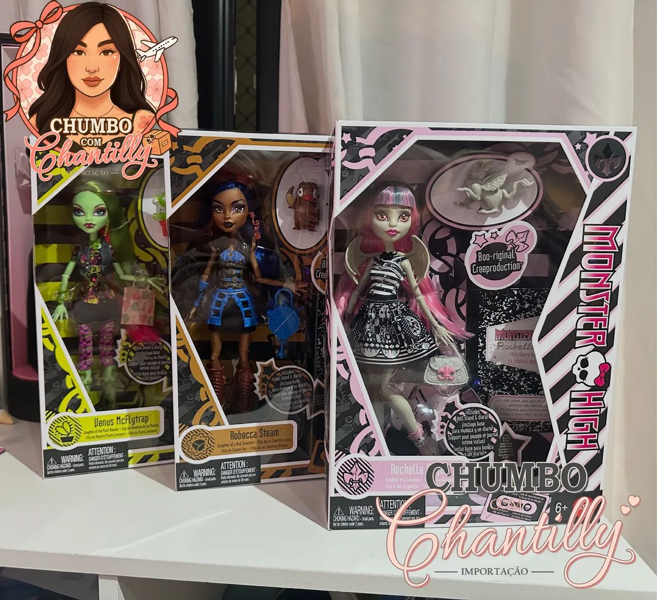 Boneca Monster High Creeproduction Robecca, Rochelle e Vênus. 1
