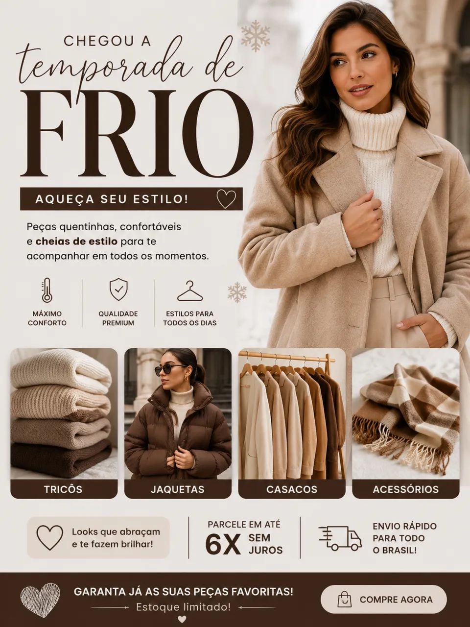 Aluguel de roupas de inverno 