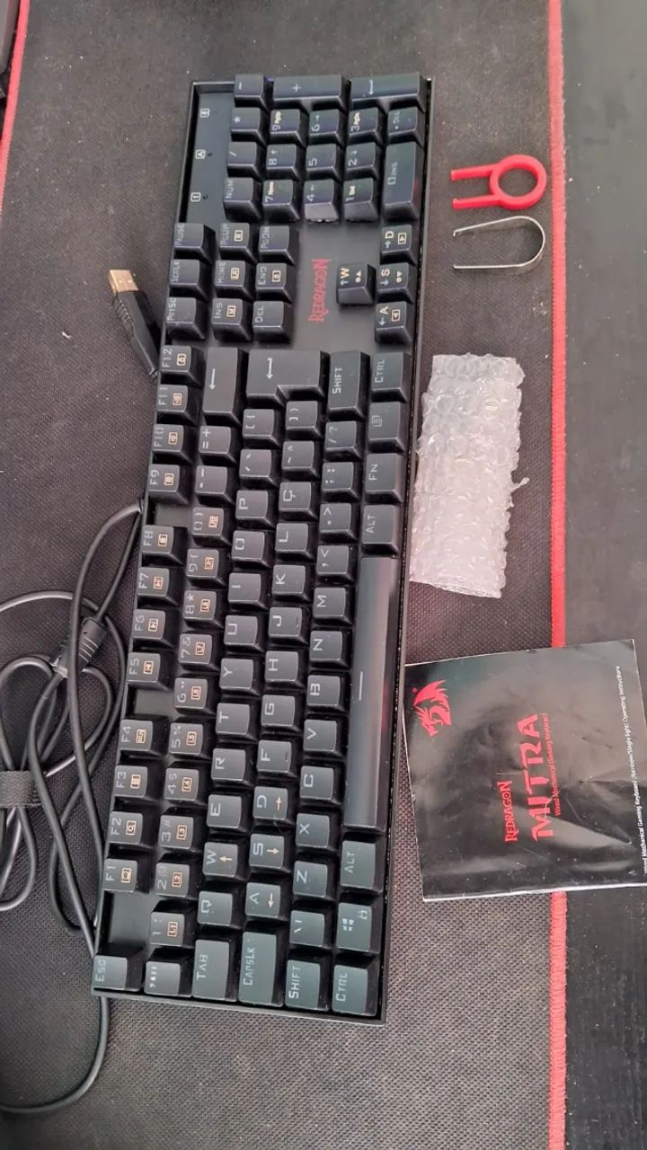 Teclado Redragon Mitra K551RGB-1 PRETO Switch Brown - Foto 2