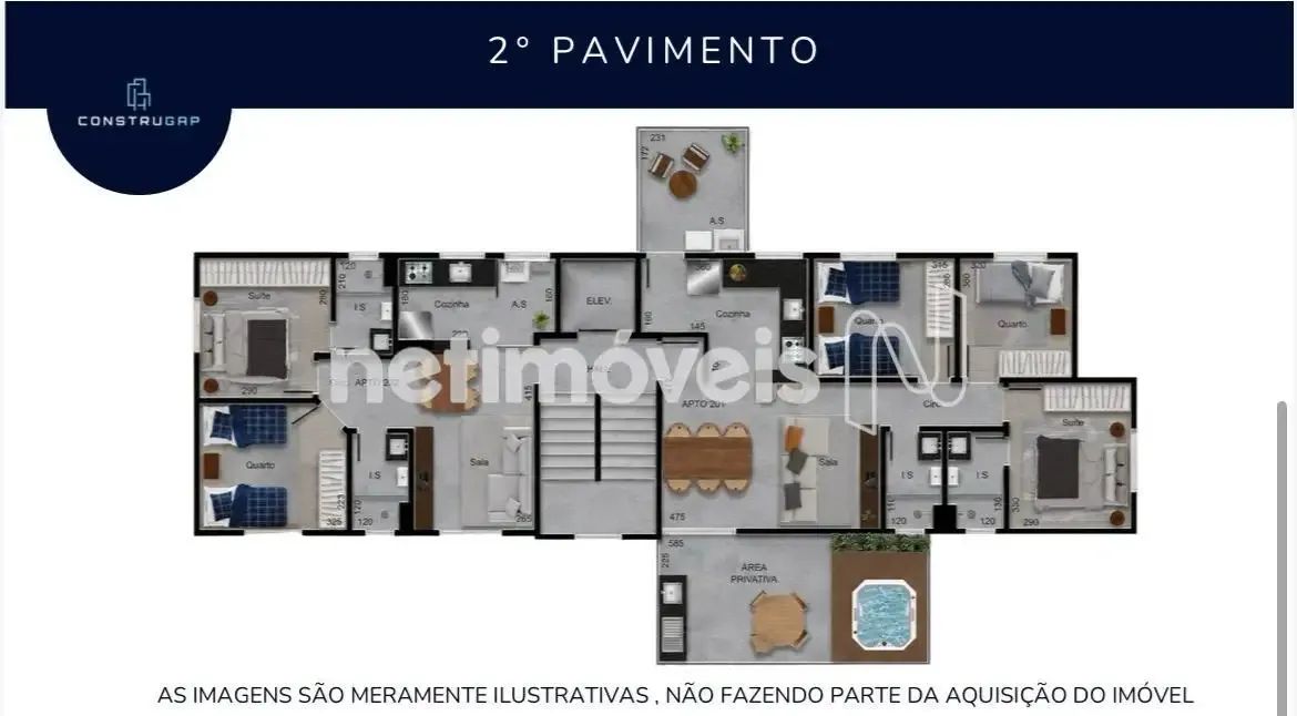 Cobertura 03 quartos, suite e 02 vagas, Predio individual - Foto 5