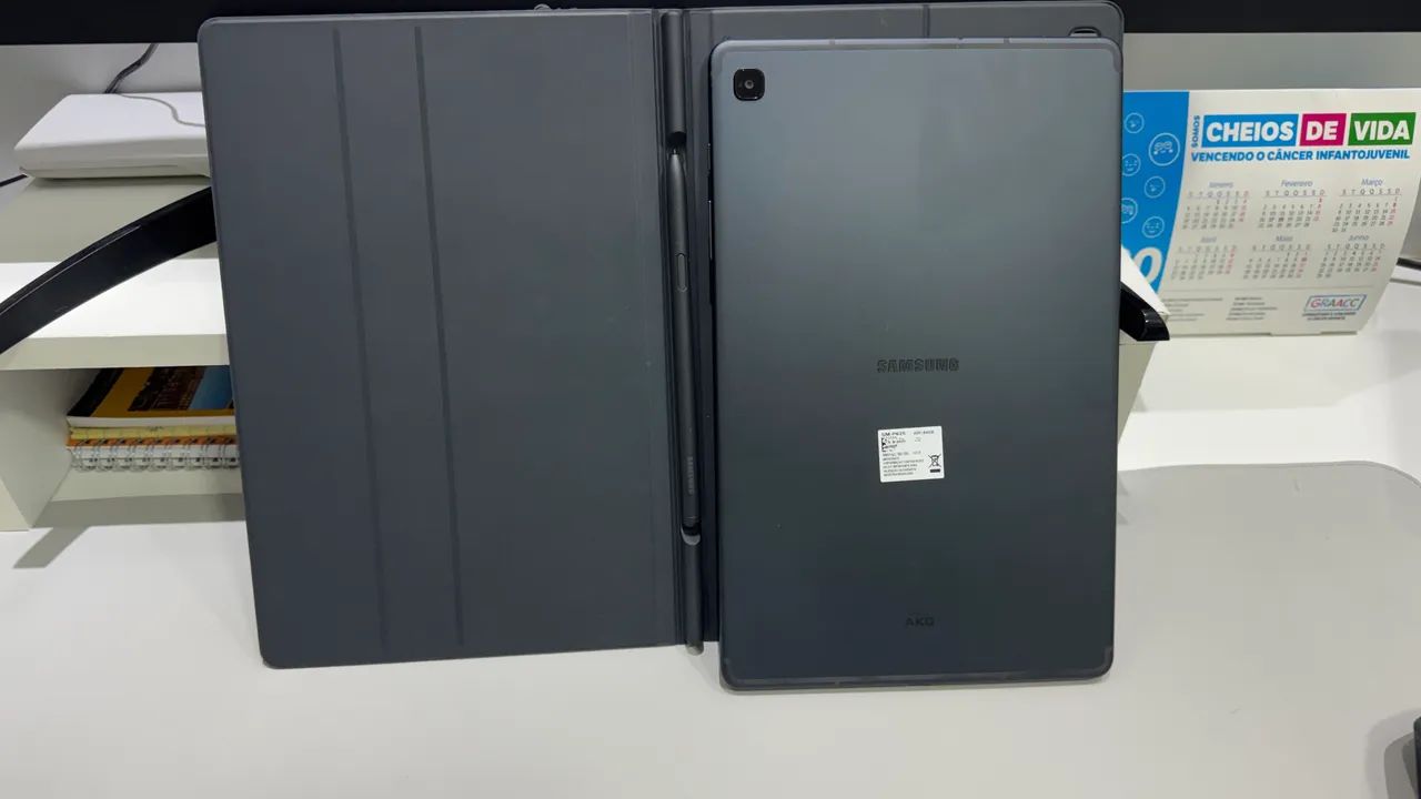 Galaxy Tab S6 Lite LTE - Wi-Fi e Celular - 64G - pouco uso - Foto 4