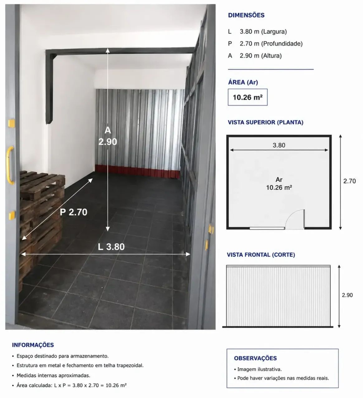 BOX PARA ALUGAR
