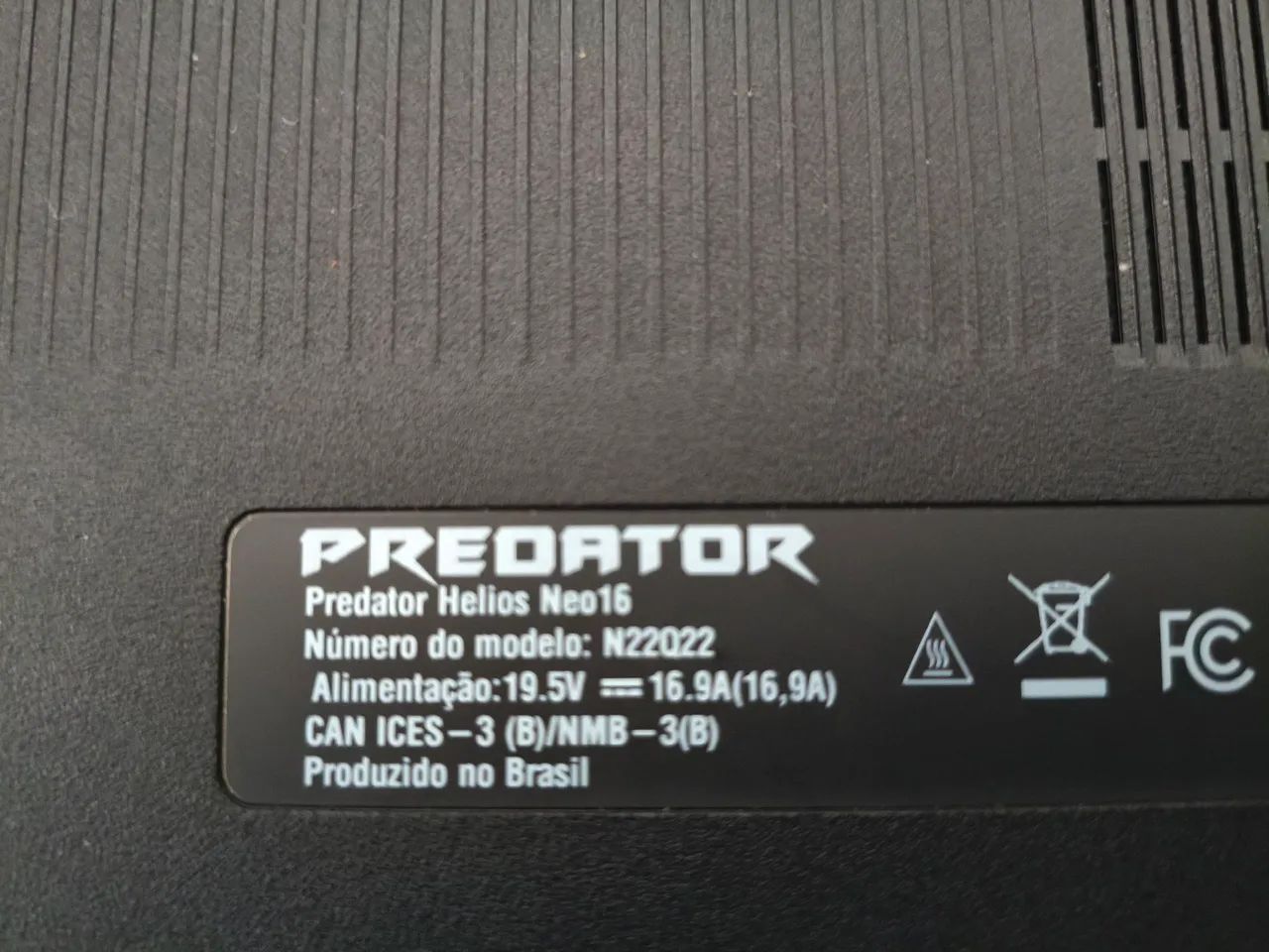 Notebook Acer Predator Helios Neo 16