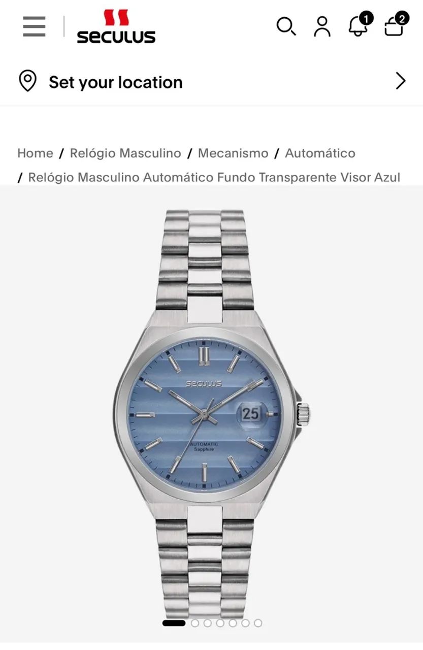 Relógio Seculus Masculino Automático - Foto 4