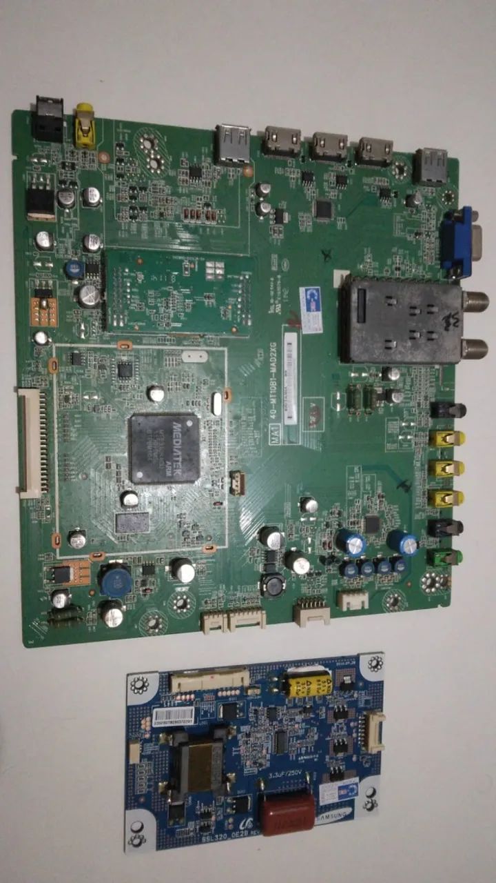 Placas Principal e Tcom da TV  Philco  PH32LED A2 - Foto 4