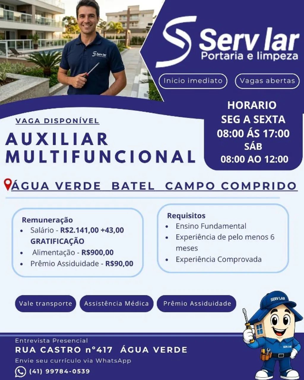 Auxiliar Multifuncional / Zelador 