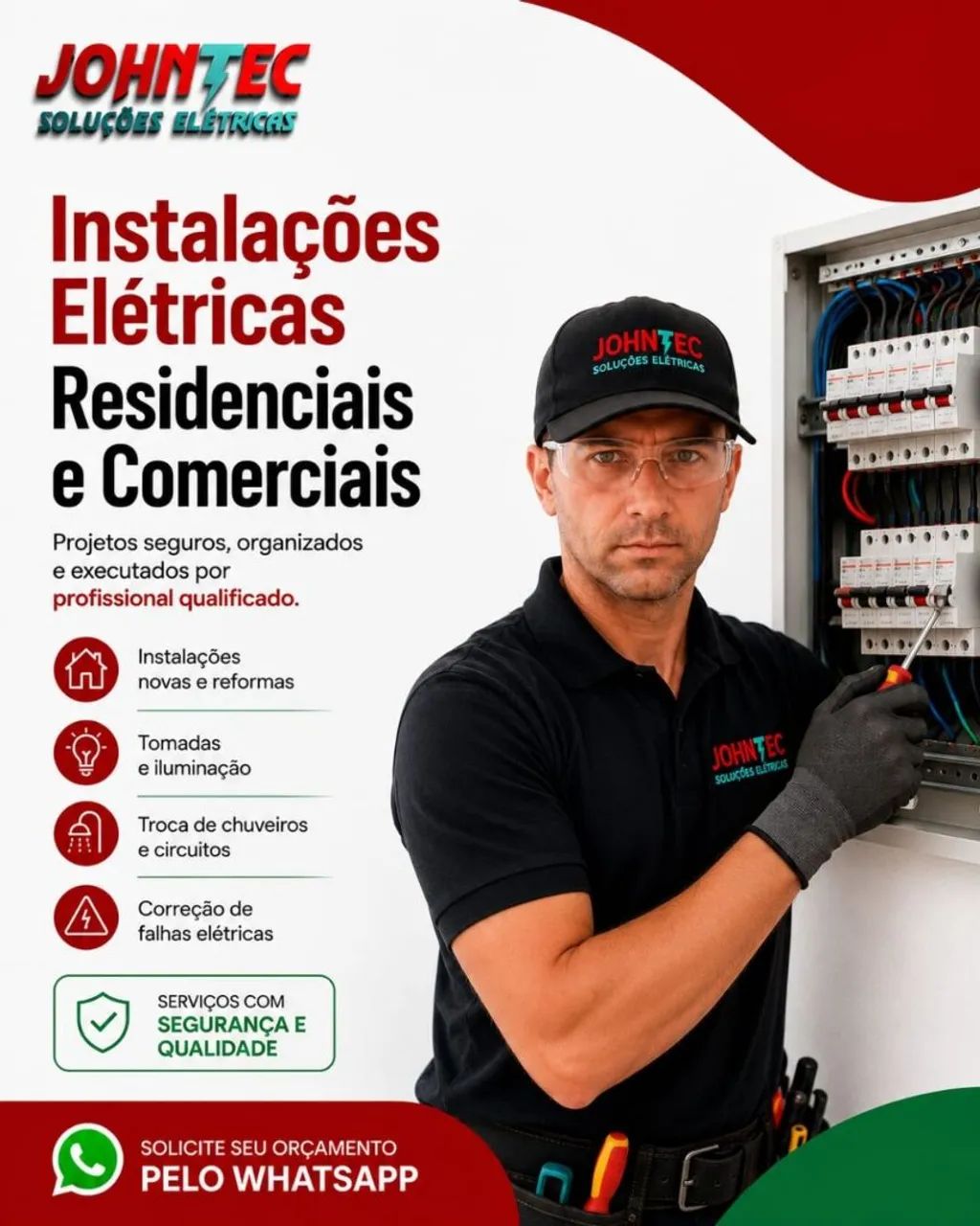 Serviço de eletricista no seu imóvel 