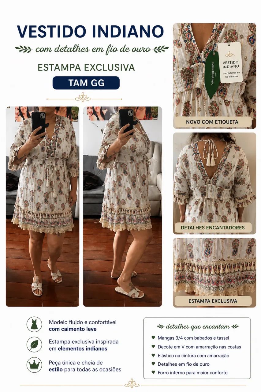 Vestido Indiano lindo 