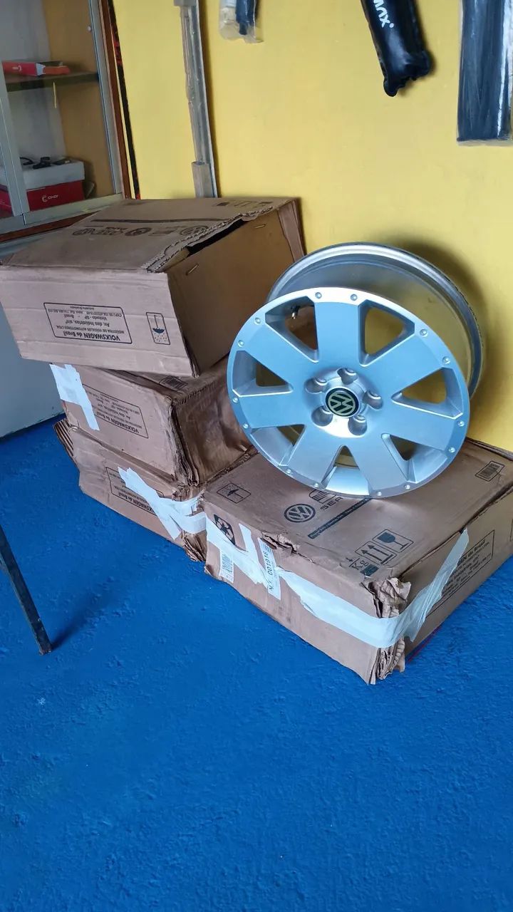 Jogo de rodas aro 15 volkswagen, 5 furos 